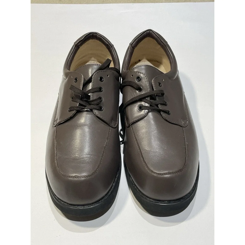Apis Mt Emey 14 6E Mens Leather Orthopedic Comfort Shoes Brown Extra Wide mt emey shoes products for sale | eBay main image 3